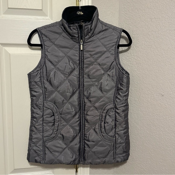 Jane Ashley Tops - Jane Ashley Gray Quilted Vest